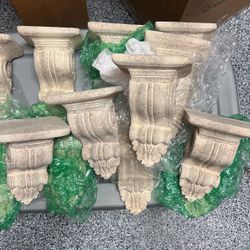 17 Sconces Faux Stone Painted 