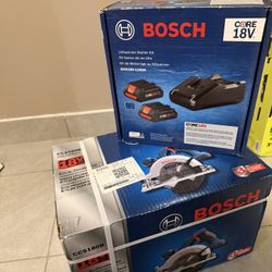 Bosch 18V Circular Saw + CORE18V Battery Kit (2 x 4.0Ah + Charger)