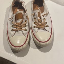 White Leather Converse
