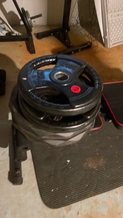 Weight plates, total 160 pounds