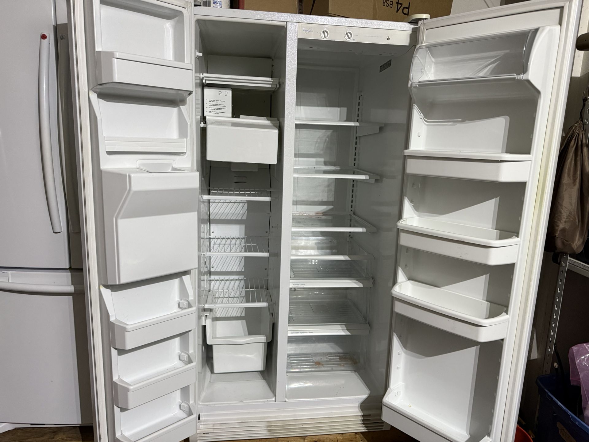 Whirlpool Dutch Door Refrigerator, Freezer Icemaker, And Water Indoor