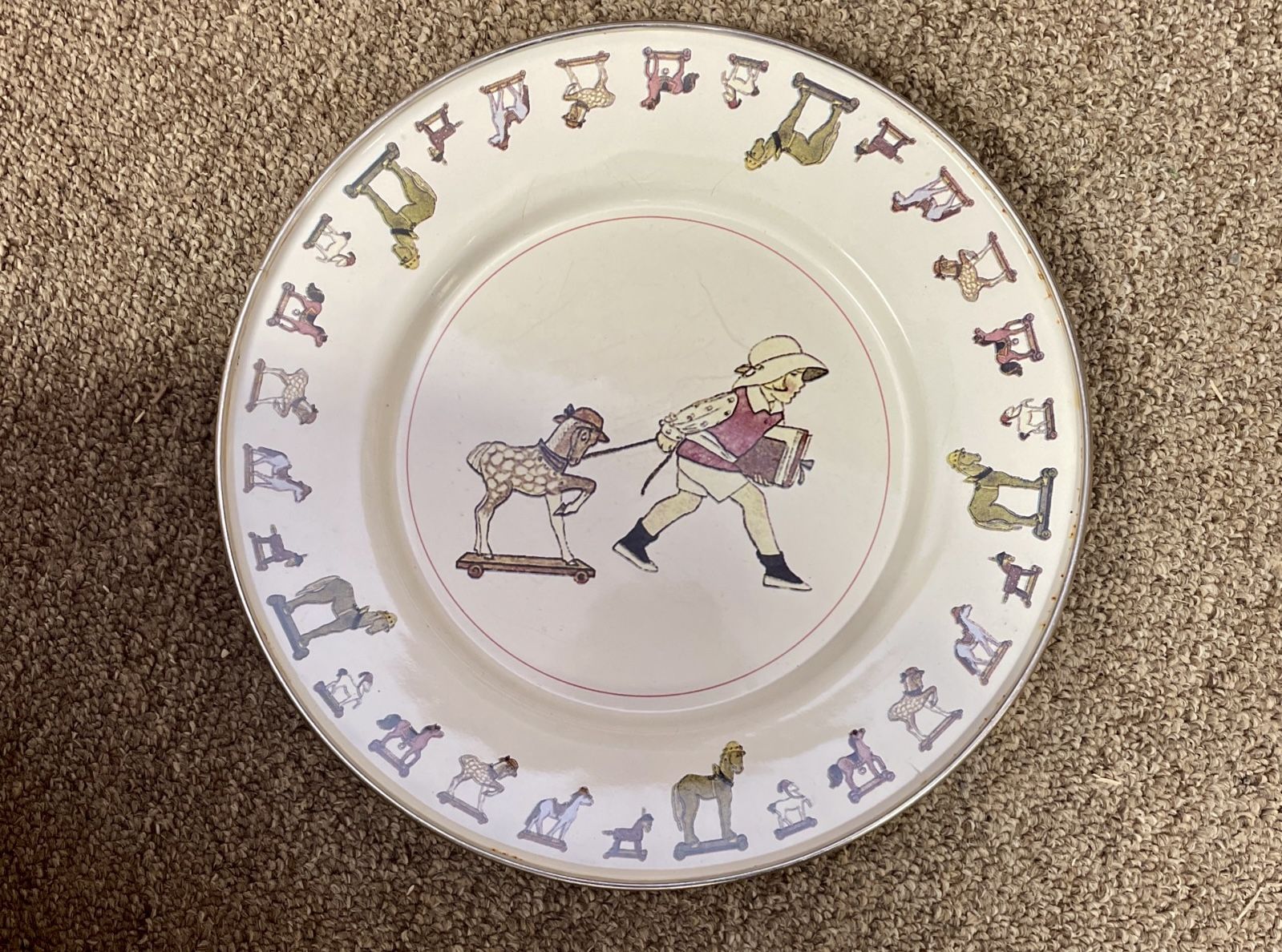 Golden Rabbit Enamelware "Hobby Horse Parade"