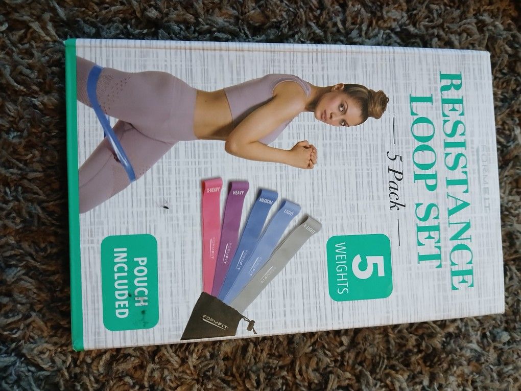 3 Resistance Bands- Medium, Light, X Light 