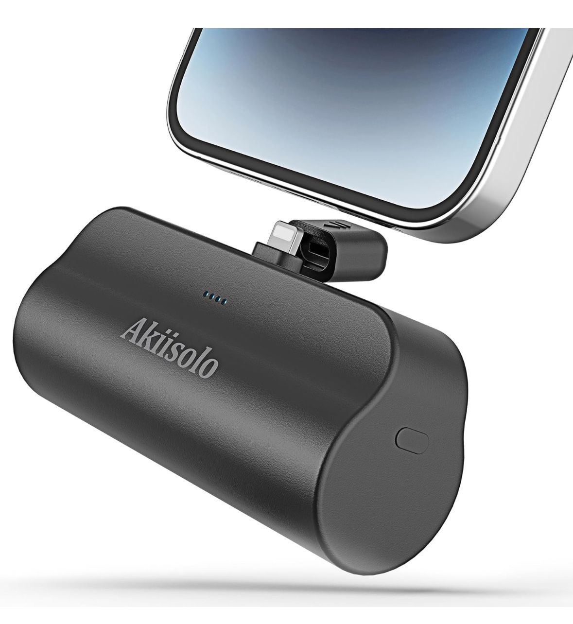 Portable Charger Power Bank For iPhone With Dual Infterface, Real 5000mAh , Mini Phone Charger Battery Pack Fast Charging Compatible with iPhone 15/14