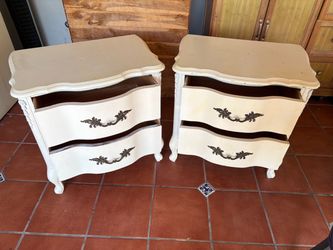 French style wood night table s