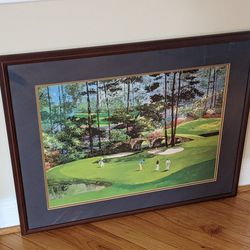 The Masters: Augusta, Georgia 11th Hole Matted And Framed Artwork  Thumbnail