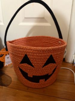 spooky boo halloween basket