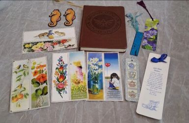 Bookmark Collection with Leather Journal