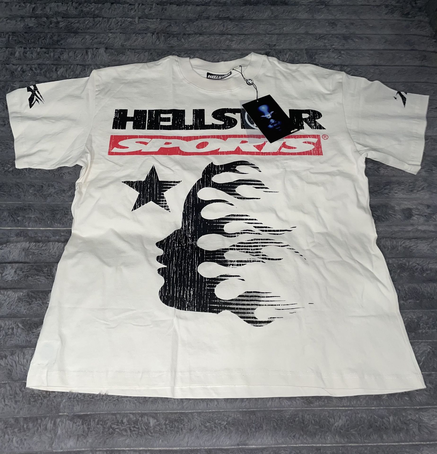 Hellstar Sports White Graphic T-shirt