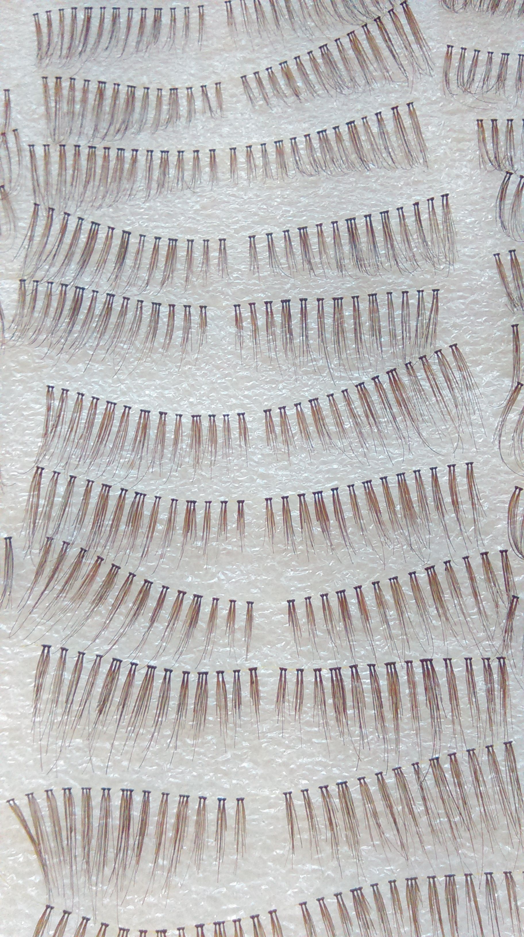 New gorgeous eye lashes. Custom real hair, look "real" & very flexible on an invisible band. $5.00 each or 5 for $20.00. Have 90 pairs.