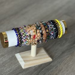 Handmade Beaded Stretch Bracelet 