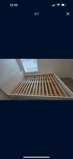 Full Size IKEA Bed no box spring needed 80