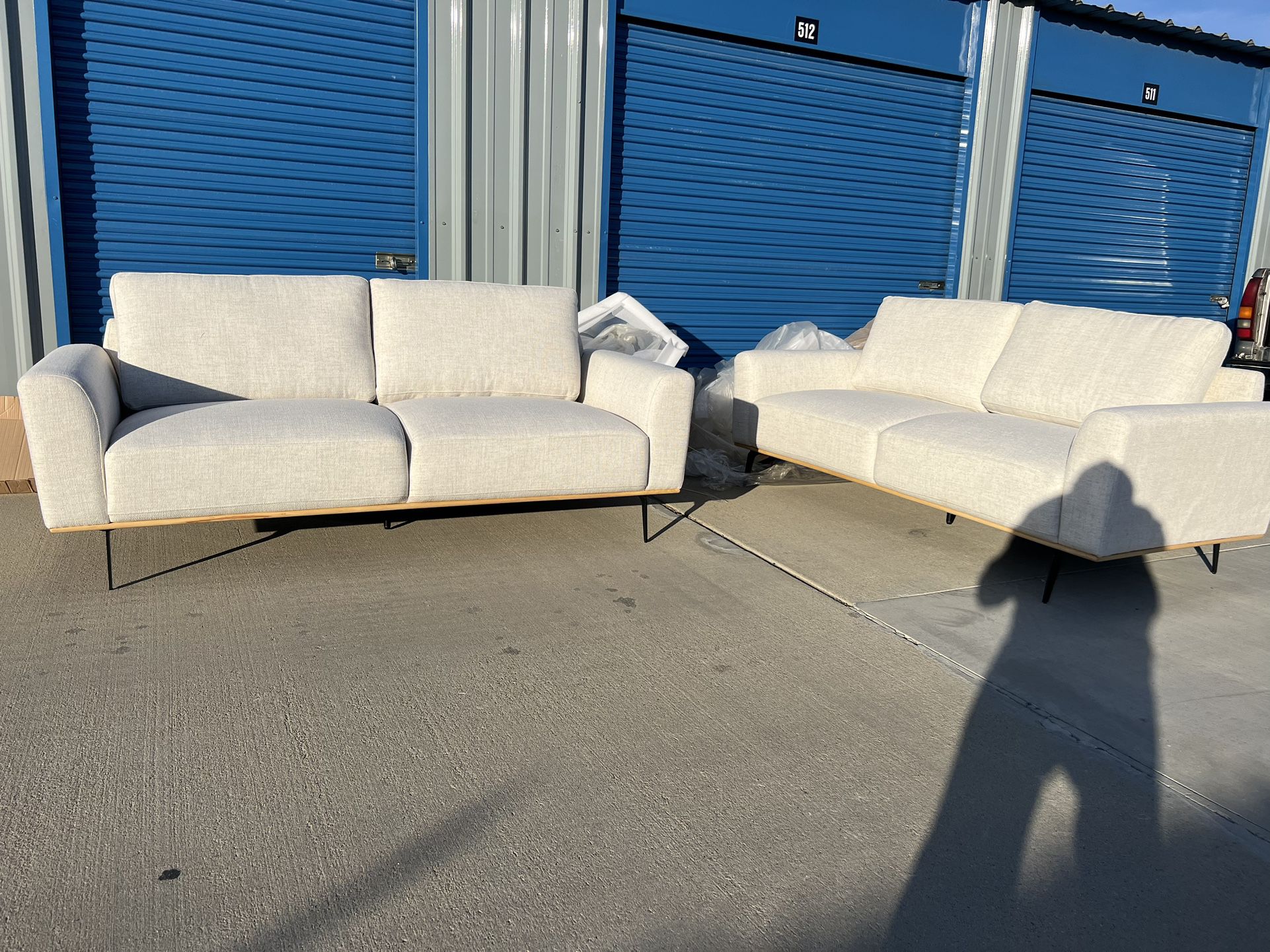 Brand New. Mid Century Modern Sofa Set. Retails Over $3000