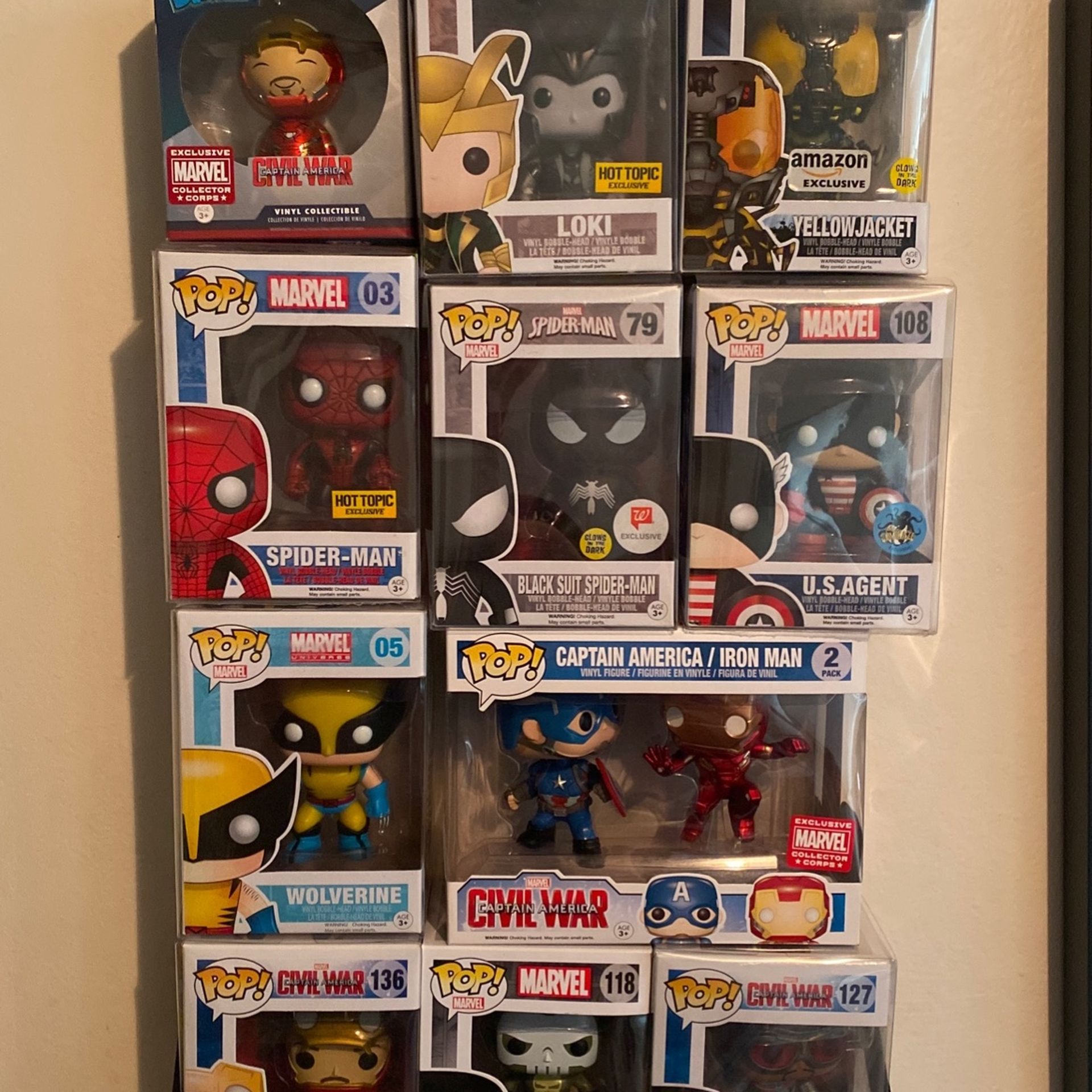 Funko Marvel Pops