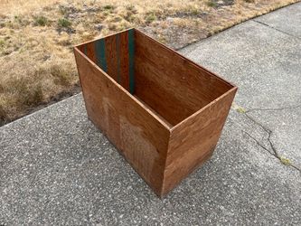 Large Plywood Wooden Storage Box