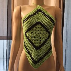Handmade Crochet Halter Top 