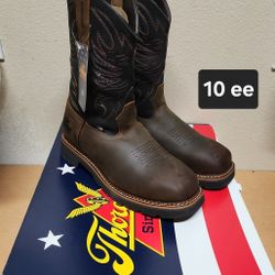 Thorogood Work Boots Sz 10 ee STEEL MOC TOE