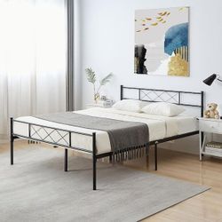 Full Size Metal Platform Bed Frame