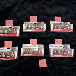 Hot Wheels MARIO KART Die-Cast 4 PACK TANOOKI MARIO TOADETTE CAT PEACH & TOAD