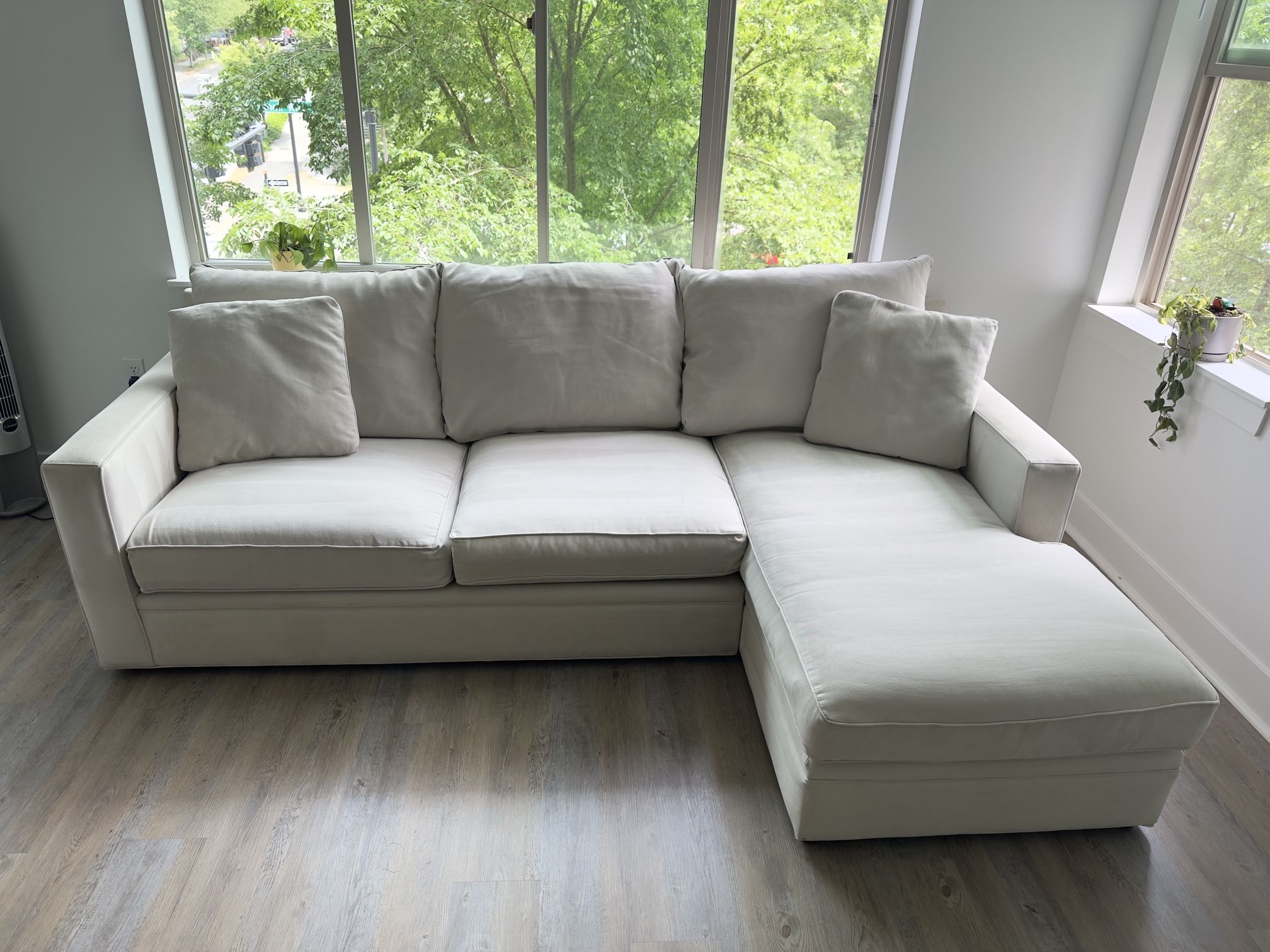 Beige Sofa With Chaise