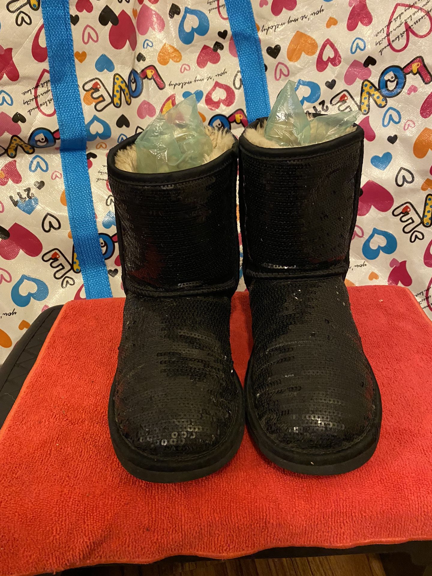 Uggs Sequins Black Size 5