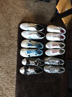 Various women’s golf shoes all 7.5 or 8 been worn maybe 2x come with shoe bag $40 each some worth $125 or morel