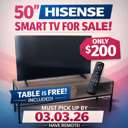 50 Inch Hisense TV
