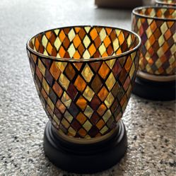 Glass Votives With Base (5)