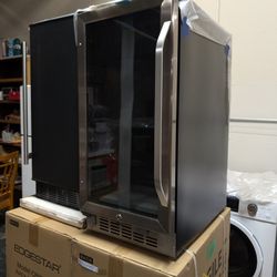 Edgestar 15" Wide Beverage Cooler - Built In Stainless Steel