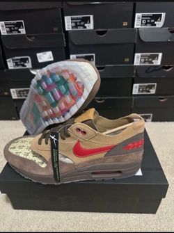 Nike Air Max 1 x CLOT Kiss Of Death CHA DD1870-200 Men's Size 9.5 Brand New
