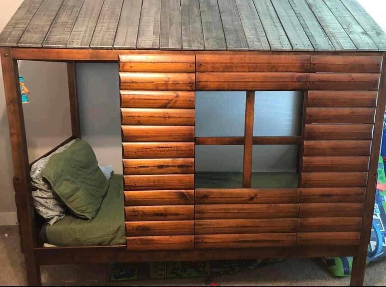 Twin Sized Log Cabin Bed for Sale in Midland, TX OfferUp
