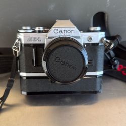 Canon A31 Film Camera With 50mm Lens And Power Winder 