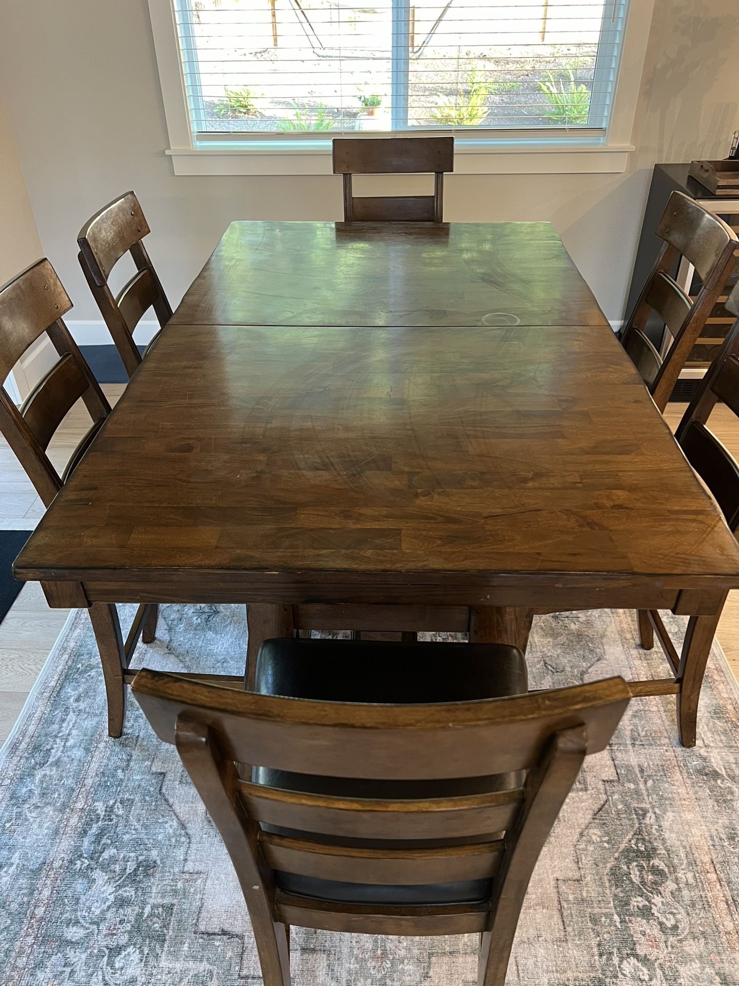 Solid Wood “Underhills Furniture” Tall Dining Table