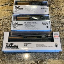 Generic Value Products Black Ceramic Flat Iron, 1 inch Straightest Sleekest Hair Straightener