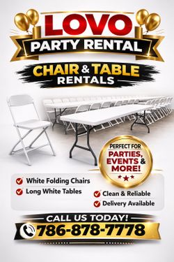 Party Rental Table And Chairs