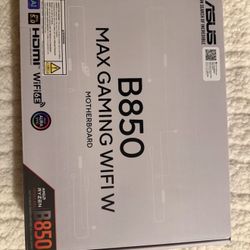 ASUS B850 MAX GAMING WIFI W - AMD AM5 ATX Motherboard, White PCB, DDR5, PCIe 5.0