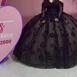 Black Quinceañera Dress 