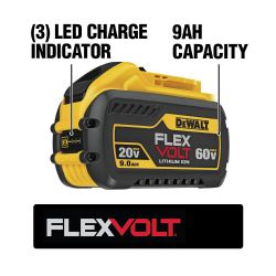 Dewalt flexvolt 20v 60v 9ah Battery
