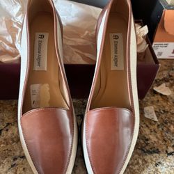 Atienne Eigner NWT Linen And Leather Women’s Flats Size 9