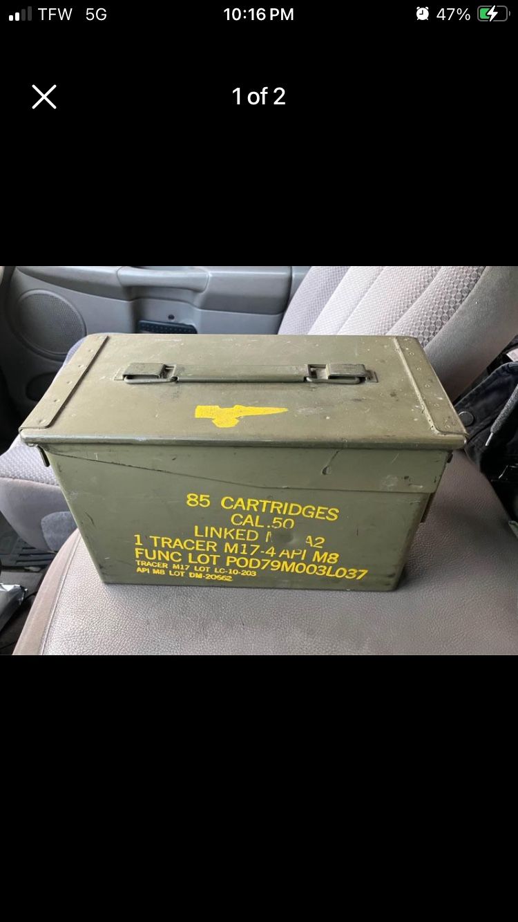 Empty Display Vintage Military Box