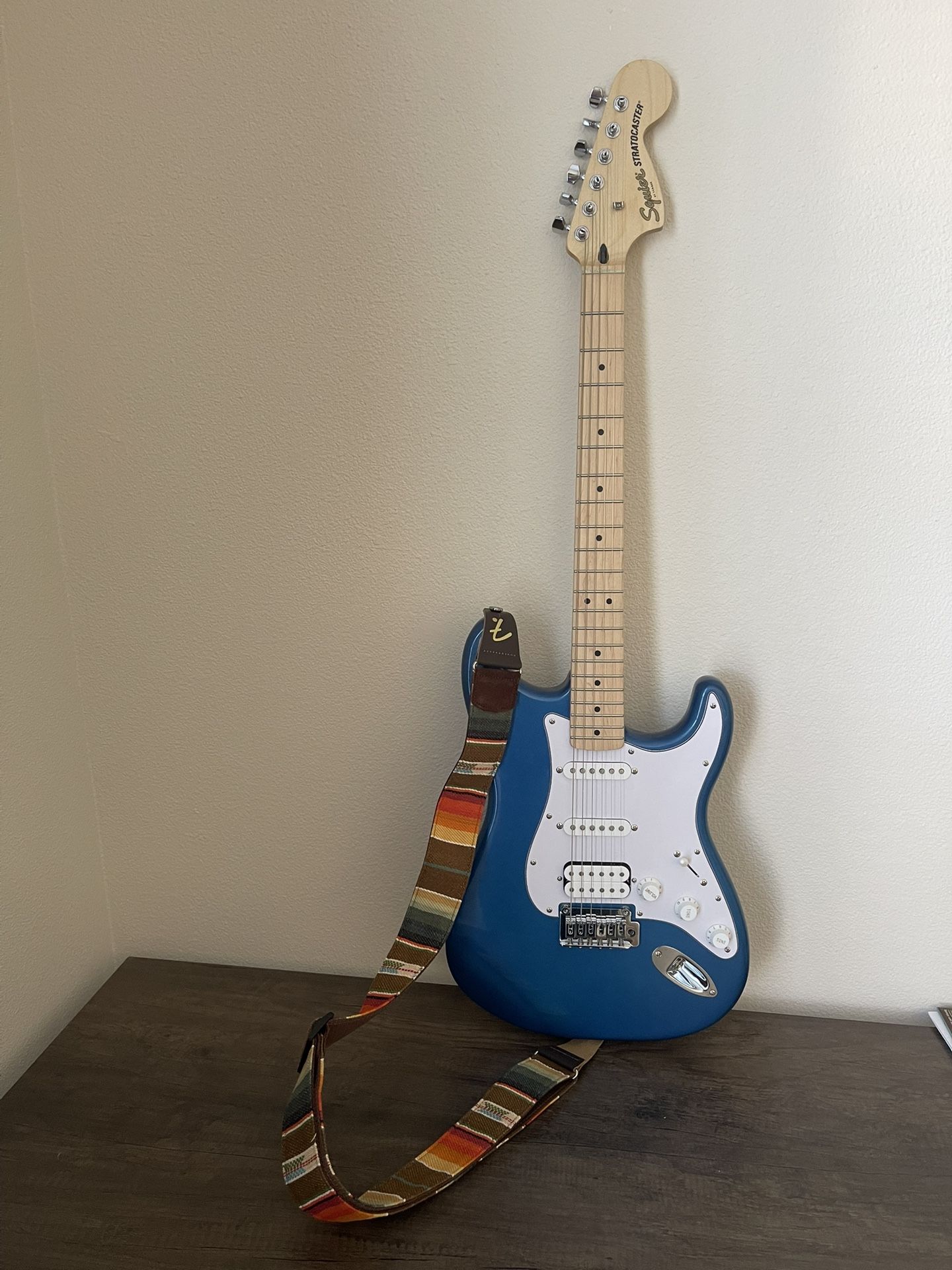 Squier by Fender Stratocaster Electric Guitar - Blue (Like New!)