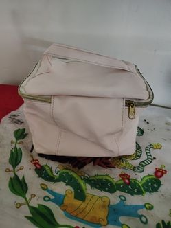 Pink makeup bag