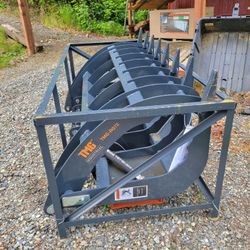 72" Root Rake Grapple For Skid Steer 