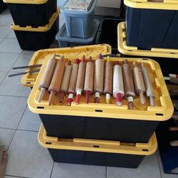 Antique vintage Wood Rolling Pins 