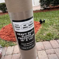 7 ROLLS OF HEAVY DUTY FLOOR PROTECTION 38” x100’