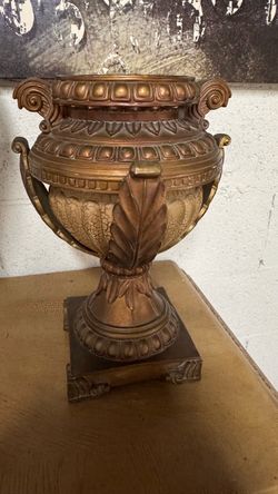 Decorative Brass Vase with Handles
