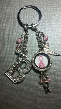 Breast Cancer Awareness Personalized Keychain