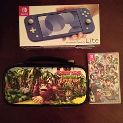 Blue used Switch Lite , almost brand new.