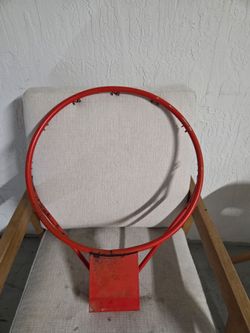 Aro de Baloncesto de Acero Rojo (Estándar/Clásico).