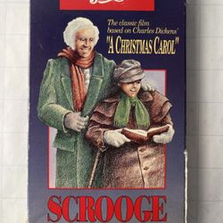 Scrooge VHS movie 1992 Based on Charles Dickens "A Christmas Carol" -Pepsi-cola 